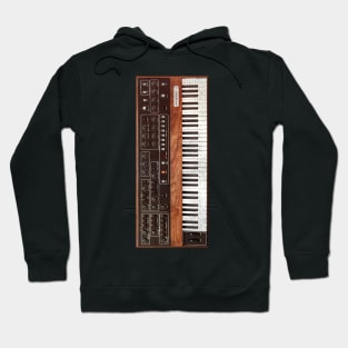 Vintage 70s Keyboard Synthesizer Hoodie